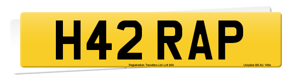 Registration number H42 RAP